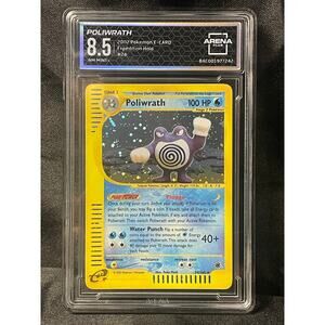 2002 Poliwrath #24 Pokémon Expedition Holo ArenaClub Graded NM-MINT+ 8.5